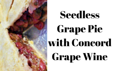 Seedless Grape Pie with Concord Grape Wine